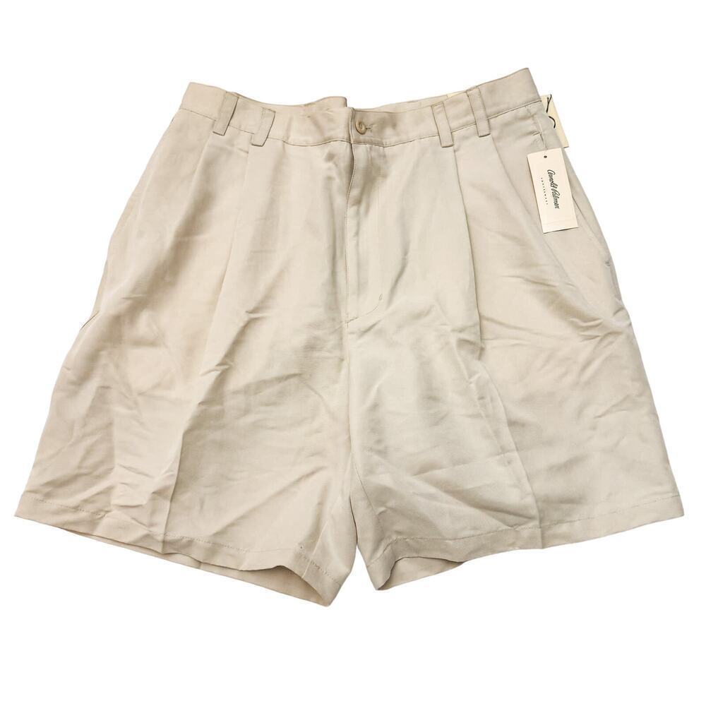 Arnold Palmer Men's Bermuda Shorts Cream Tan Size 34 NWT
